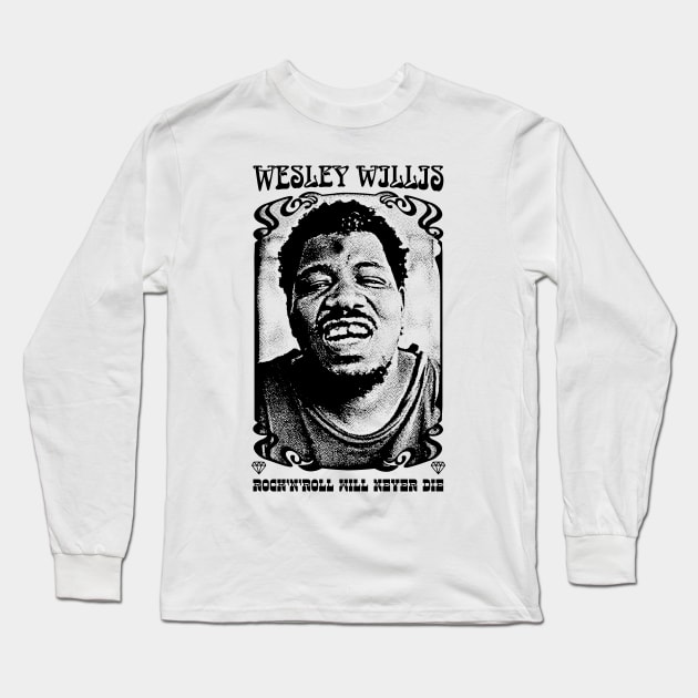 Wesley Willis /// Retro Style Fan Art Design Long Sleeve T-Shirt by DankFutura